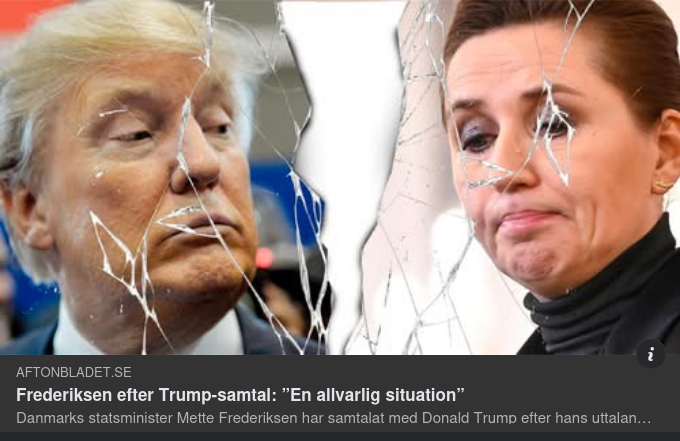 Allvarlig Situation Mellan Fredriksen & Trump Efter Telefonsamtal