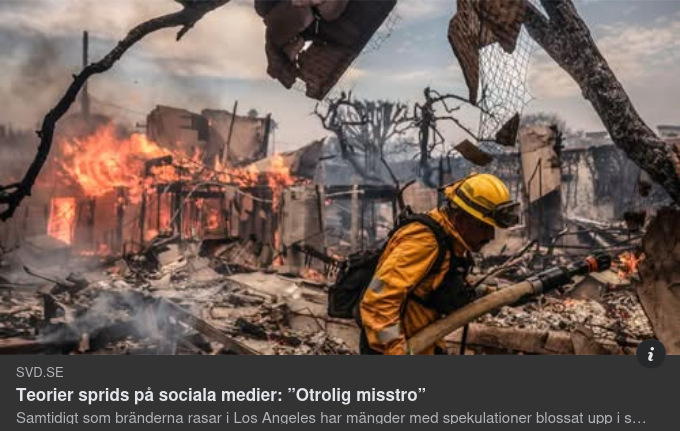 Om Socialt Mediespridna Skogsbrandsteorier I SvD