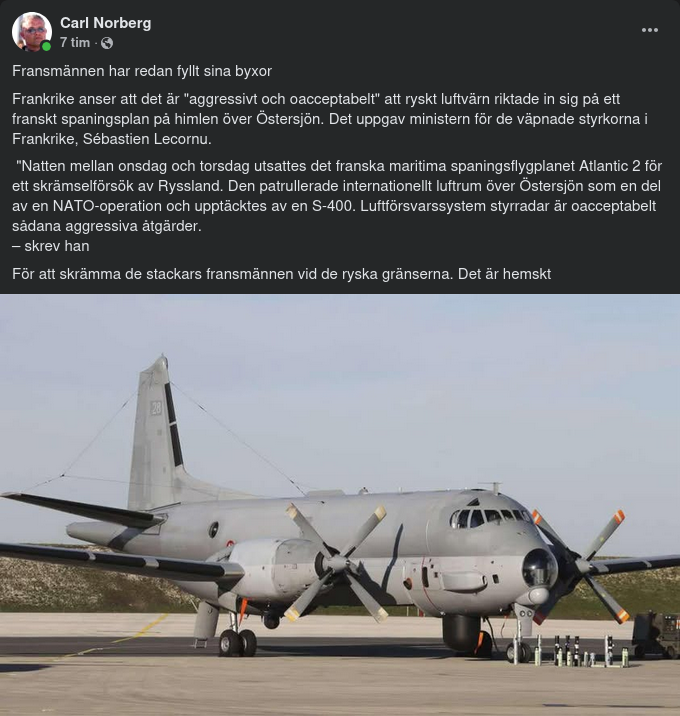 Flygande Fransk Måltavla I Östersjön