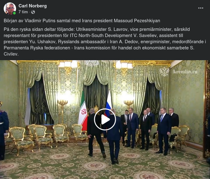 Samtalsbörjan & Avtalsunderteckning Mellan Ryssland & Iran