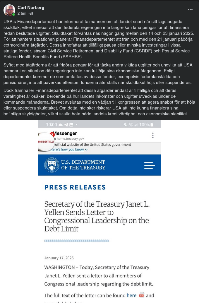 Skuldtaksgräns Snart Uppnåd