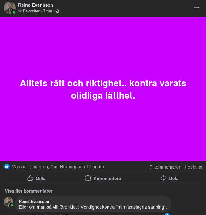 Verkligheten Kontra Sanningen