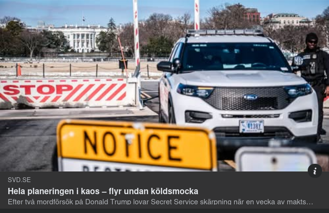 SvD Om Köldsmockekaos I Washington