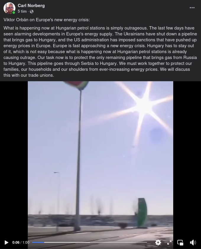 Orbán & Europeisk Energikris