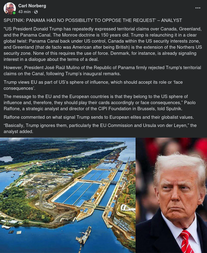 Om Territorial Trump I Sputnik