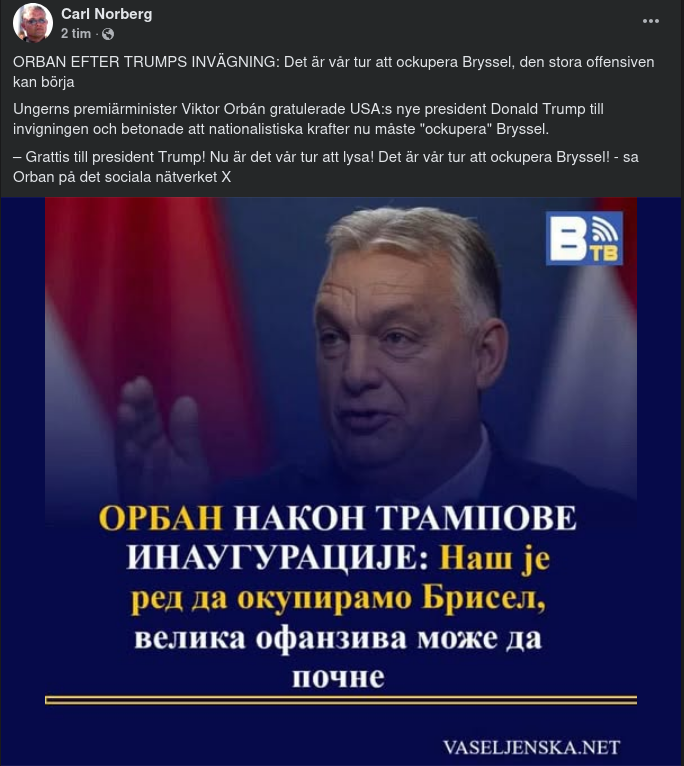 Orbán, Trump & Bryssel