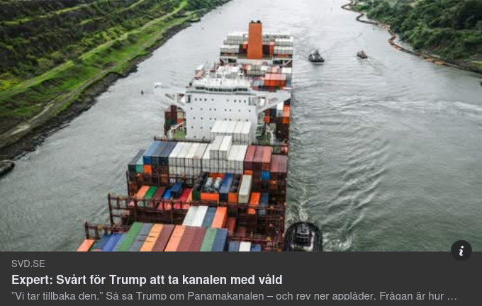 Expert I Svd Om Trump & Panamakanalen