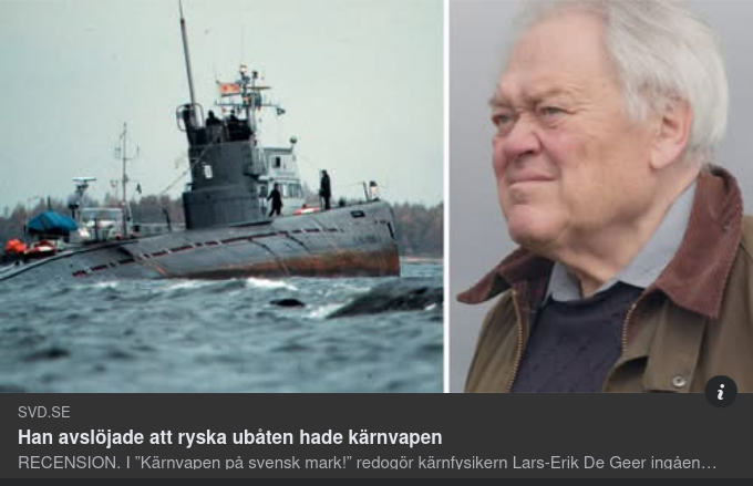 Lars-Erik De Geer & Kärnvapenbestyckad Ubåt