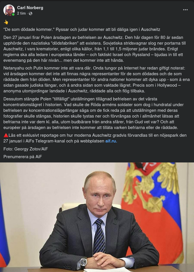 Auschwitz Utan Ryssland & Israel