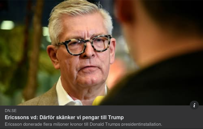 Börje Om Skänkta Pengar Till Trump