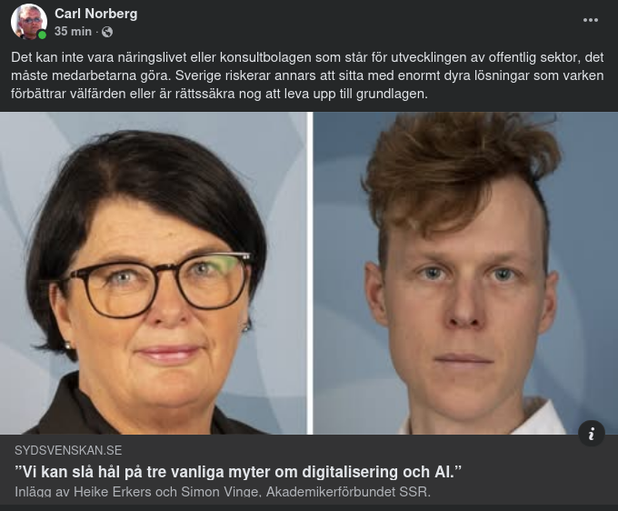 Sydsvenskan Om Digitalisering & AI