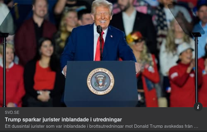 Juristsparkande Trump I SvD