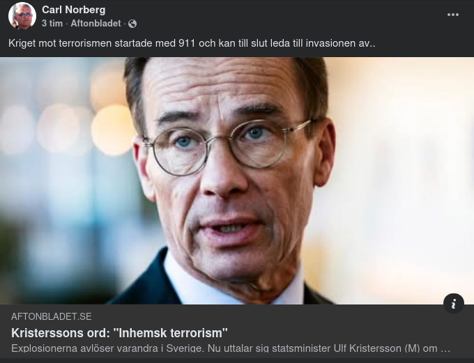 Barnhandlaren  & Inhemsk Terrorism