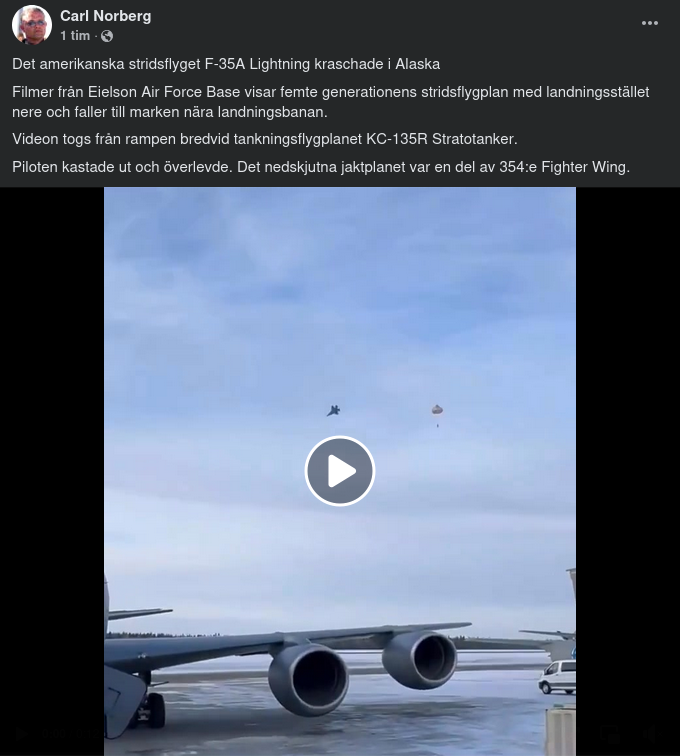 Stridsflygskrasch I Alaska