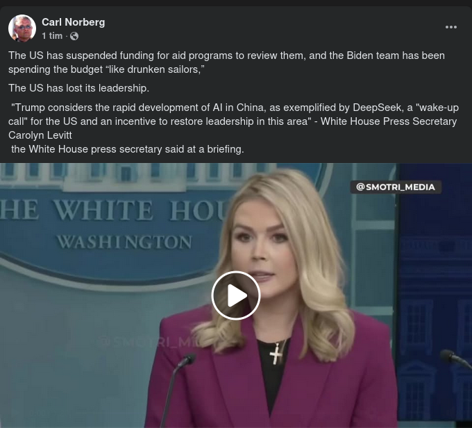 Från Vita Husets Pressekreterare