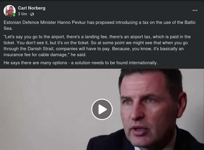 Östersjöskatteförslag Från Estland