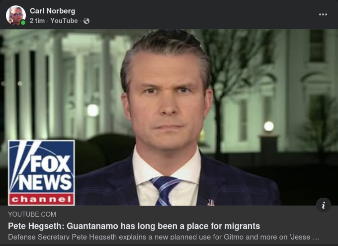 Hegseth Om Guantanamo & Migranter