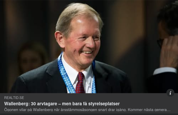 Styrelseplatser Wallenbergsarvtagare