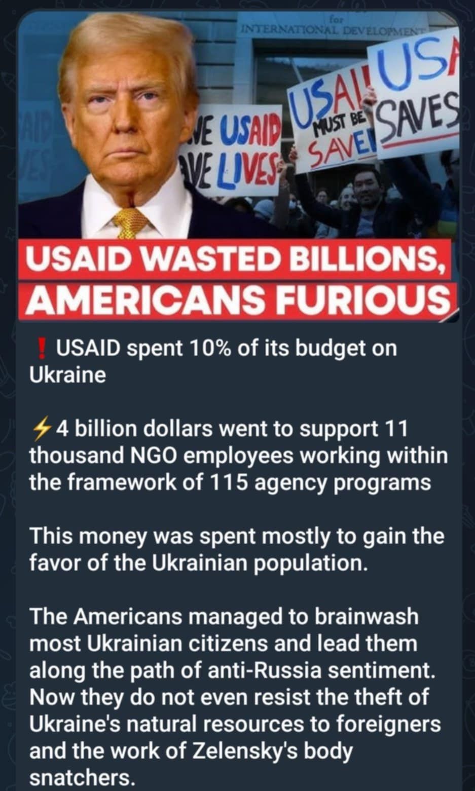 10% Av USAID:s Budget Till Ukraina