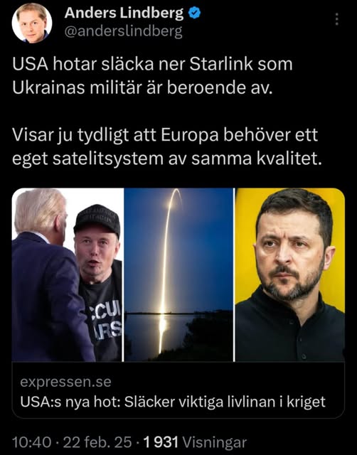 Ormtunga & Europeiskt Satellitsystemsbehov