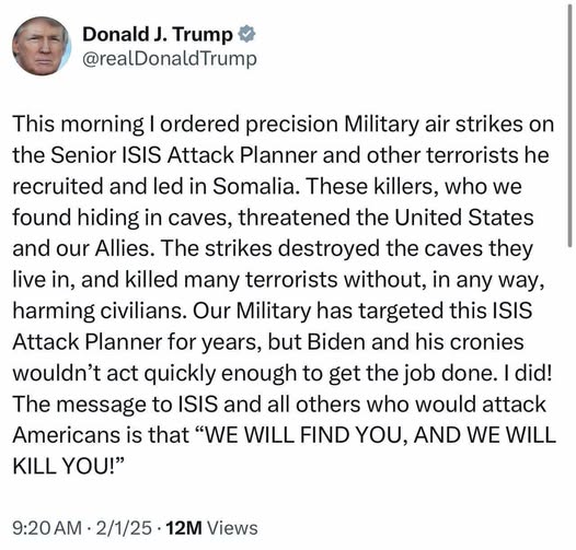 Trump Precisionsbombar ISIS