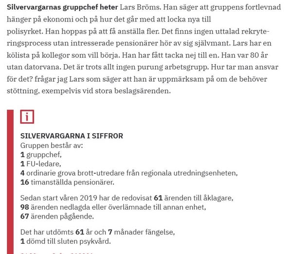 Säkerhetsklassningar & Silvervargar