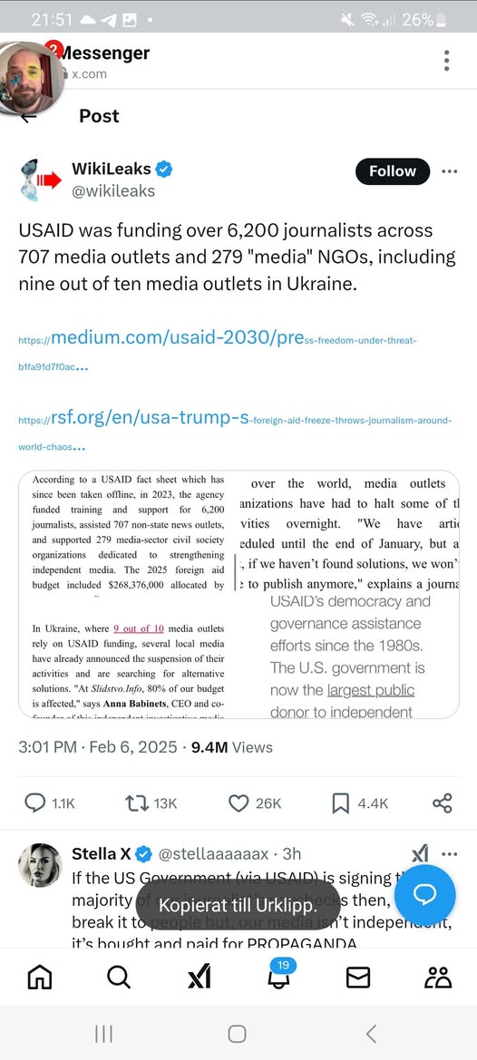 USAID-Finansierade Hornalister