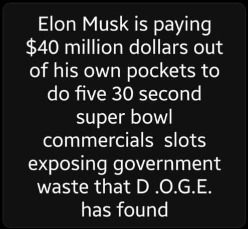 Super Bowl Reklam Från Musk