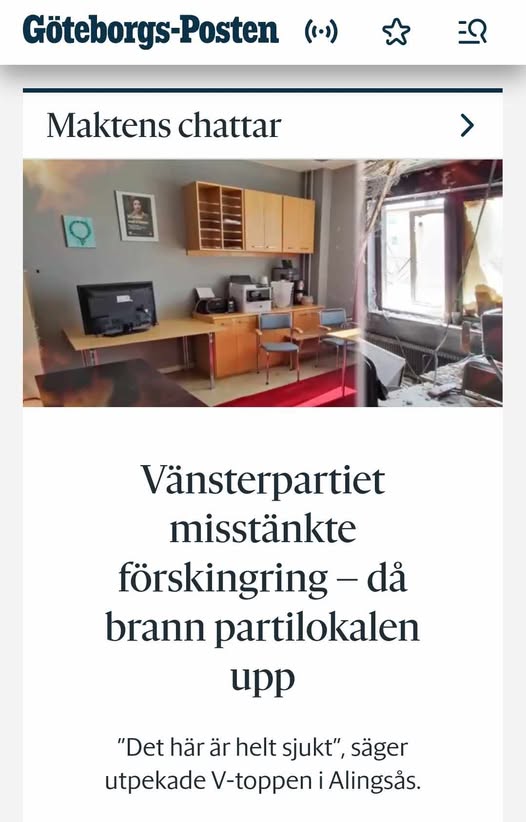 Misstänkt Förskingring & Brand I Alingsås