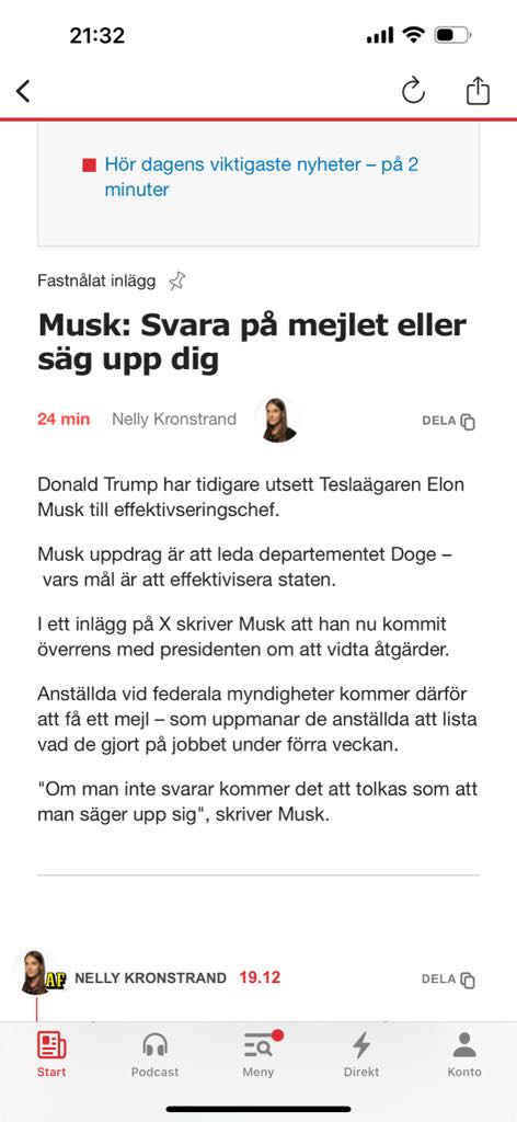 Musk Skickar Mejl