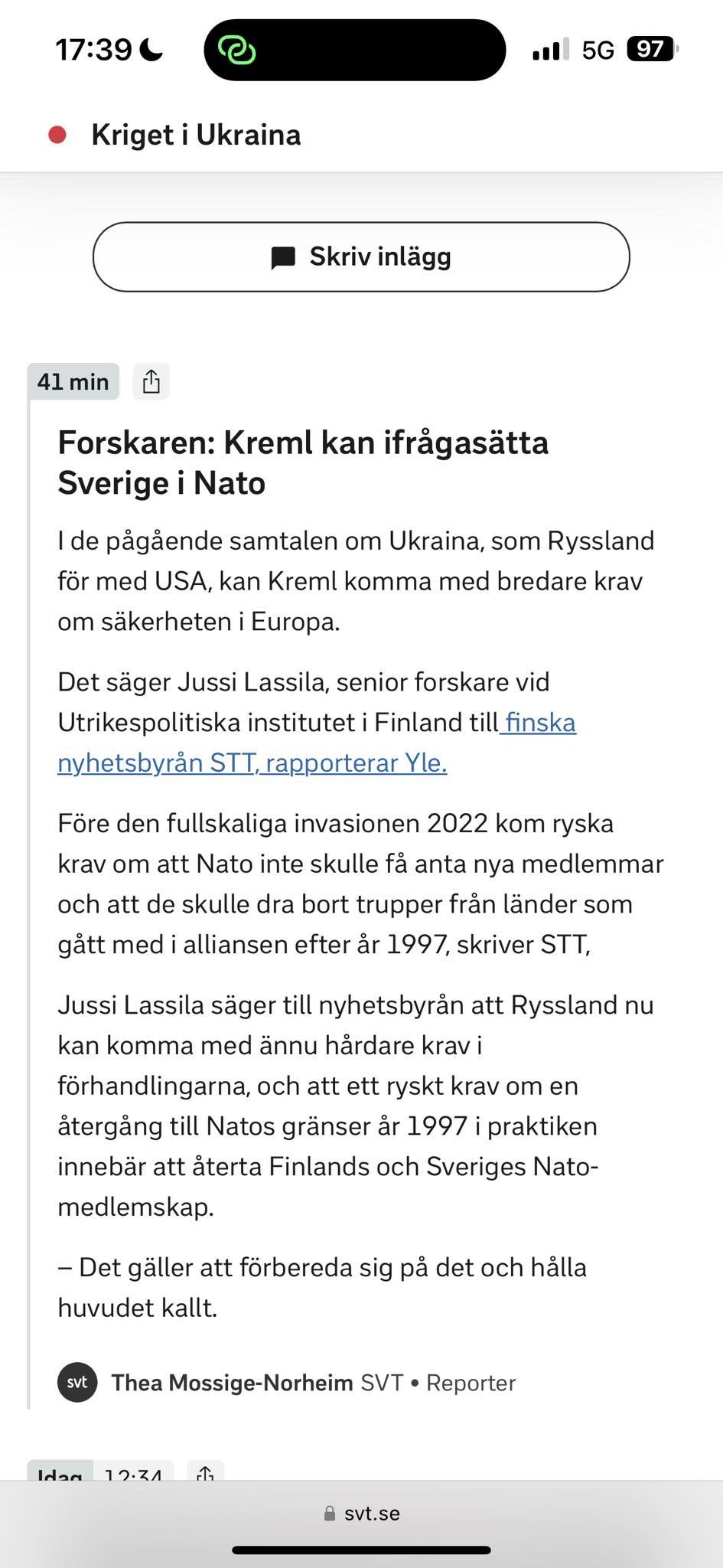 Ifrågasättande Ryssland..
