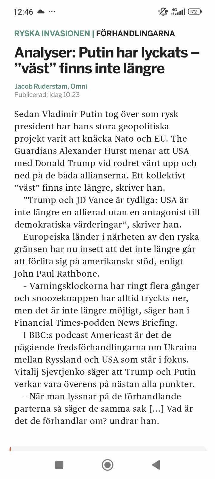 Analyserat Lyckad Putin..