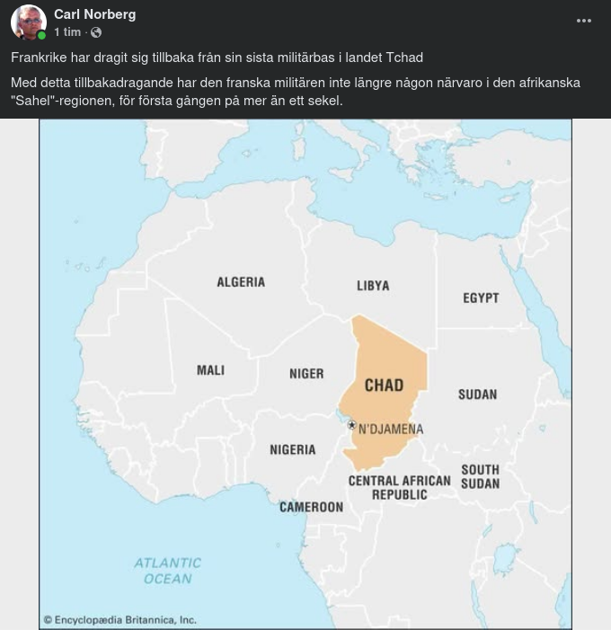 Ingen Fransk Militär Kvar I Tchad