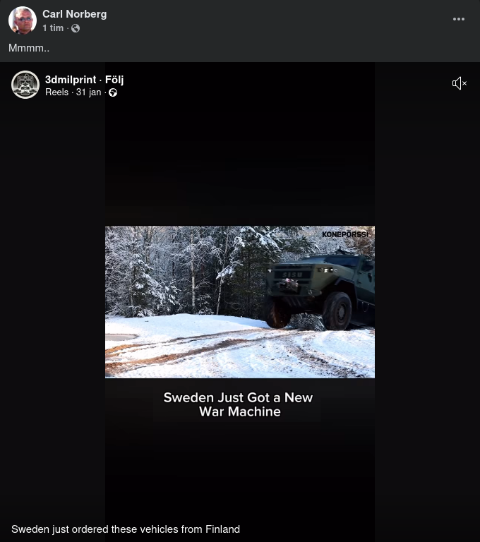 Sverige Beställer Finska Militärfordon