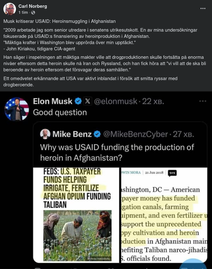 USAID & Heroinsmuggling I Afghanistan