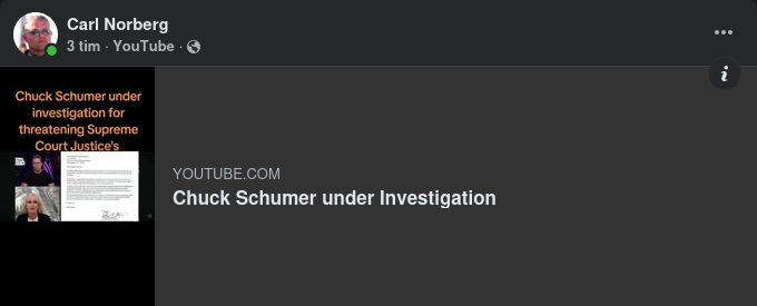 Schumer Utreds För Domarhot & Kritiserar Trump