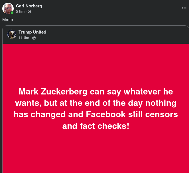 Fortsatt FB-Beteende