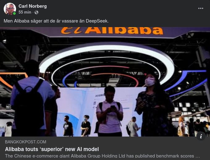 Alibaba Vassare Än DeepSeek
