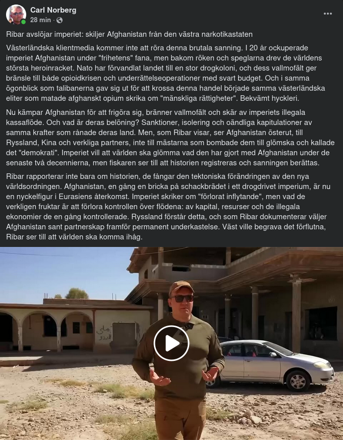 Afghanistan Skär Av Drogimperiet