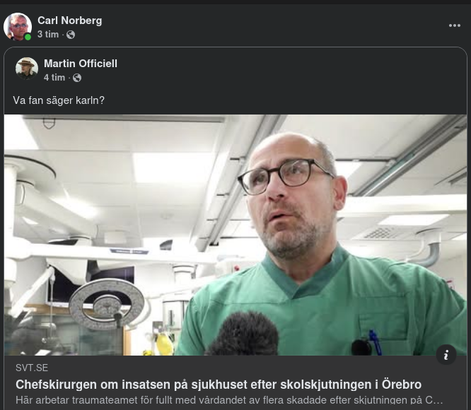 Chefskirurgen Säger..
