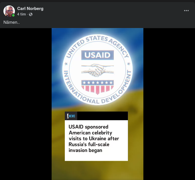 USAID-Betalda Celebra Ukrainabesök