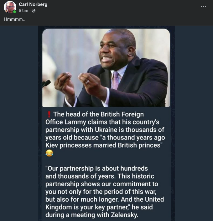 Storbritannien & Ukraina Partners Sedan Tusen År