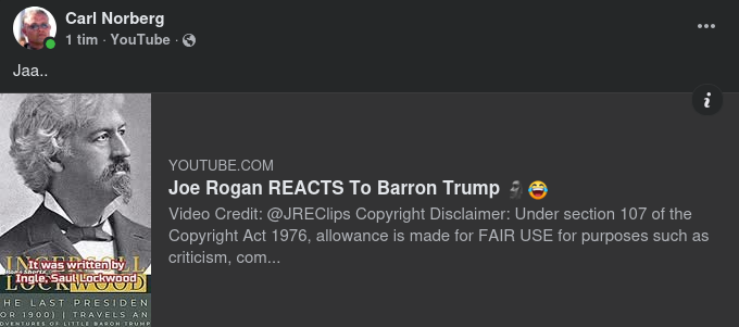 Rogan Om Baron Trump