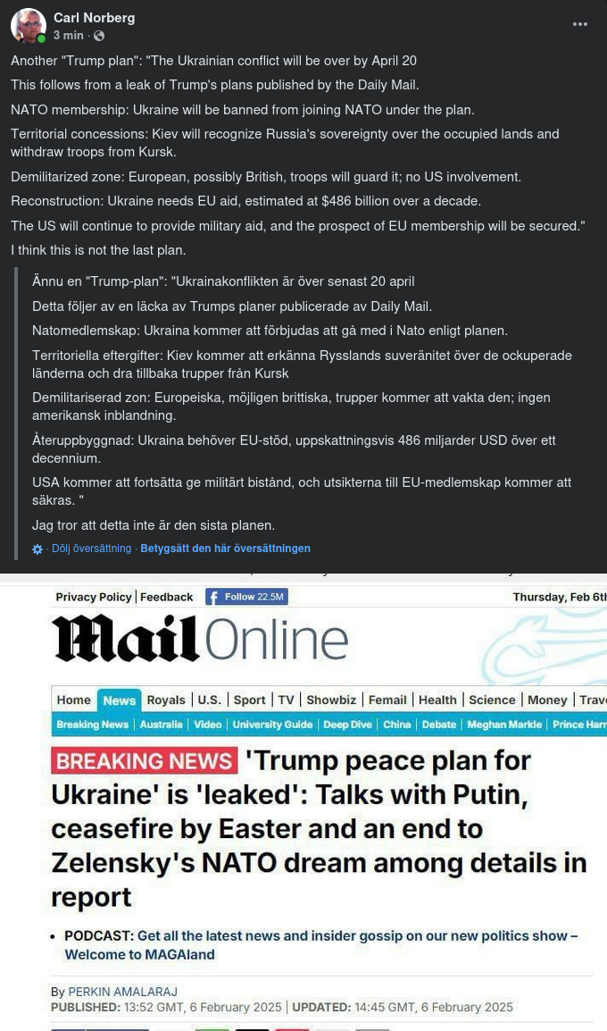 Trumpplan För Ukraina..