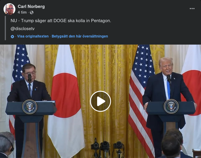 DOGE Ska Kolla Pentagon