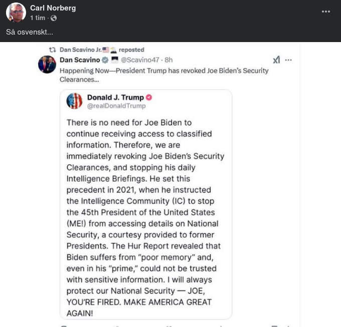 Underlivsporslinets Säkerhetsklassning Indragen