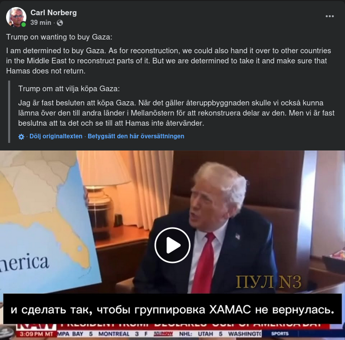 Trump Fast Besluten Att Köpa Gaza