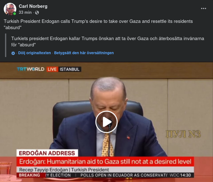 Erdoğan: Absurd Gazaplan