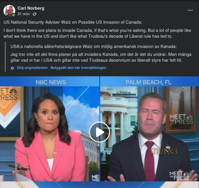 Möjlig Kanadainvasion..