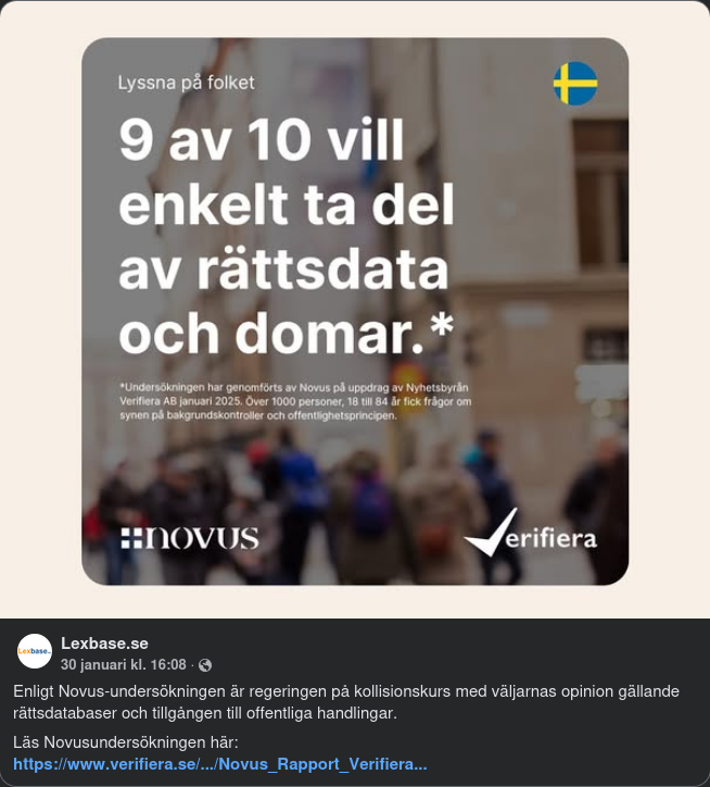 Rättsdata & Folkvilja